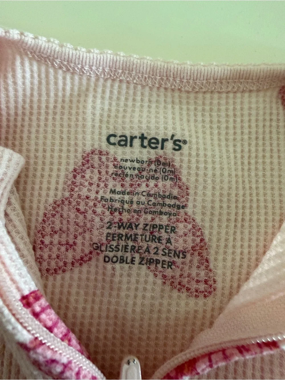 Carters light pink